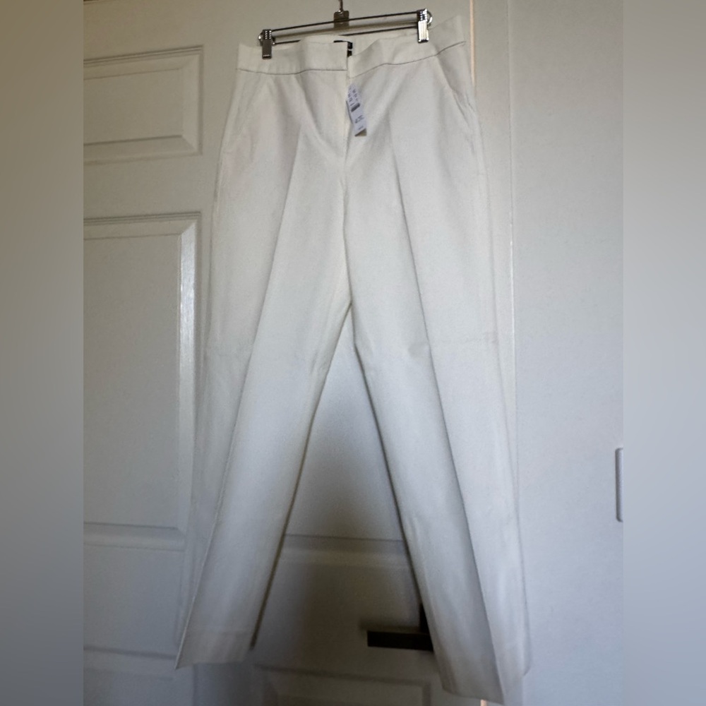 J. Crew White Trousers